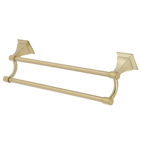 BAH612318BB Monarch 18 Dual Towel Bar, Brushed Brass